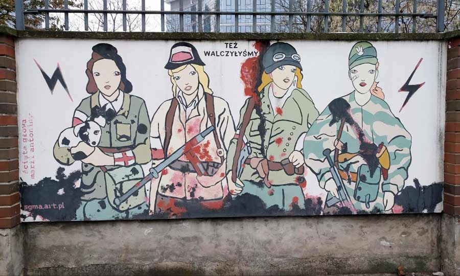 Warsaw uprising museum street art