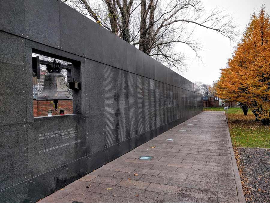 Memorial Wall Warsaw Uprising